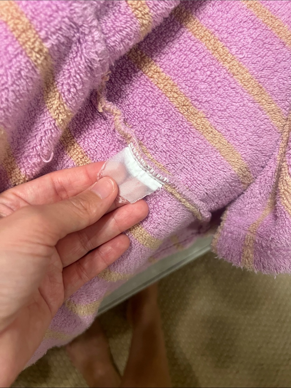 Brooklinen Striped Bath Robe - Picture 8 of 9